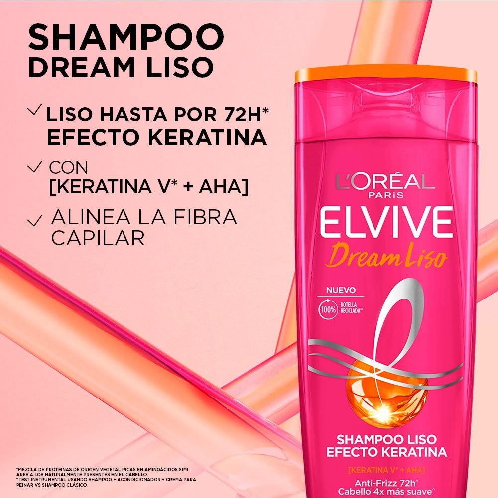 Shampoo Liso Efecto Keratina